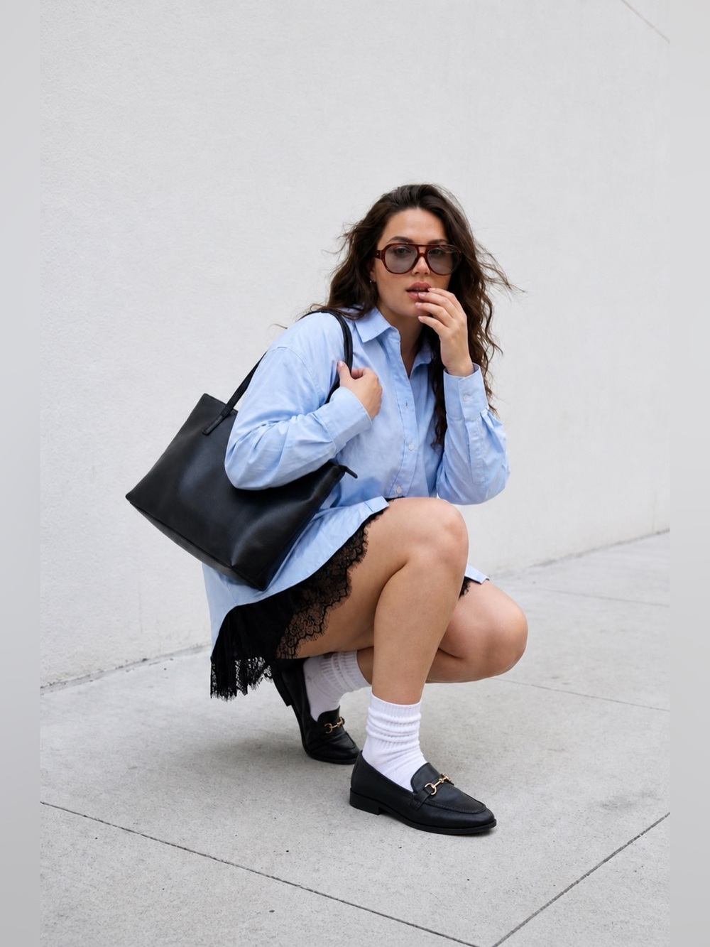 Black Horsebit loafers